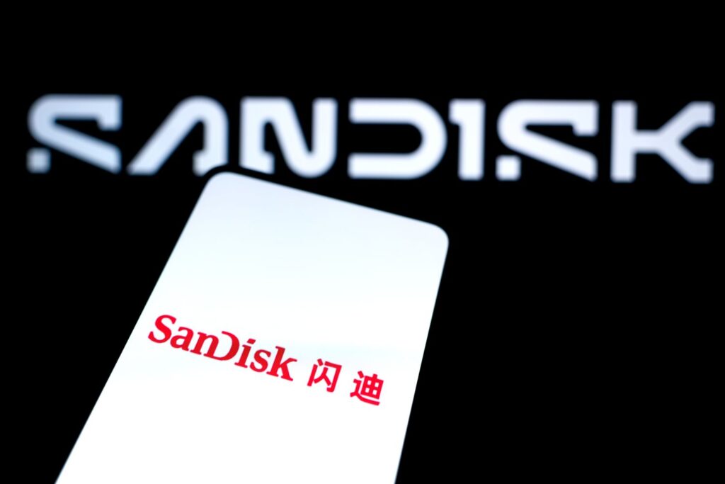 Sandisk rejoint aujourd’hui le S&P 500. Ses actions ont bondi cette année. GettyImages 2245991625 0918e9377774494f88bcf59c6d214d45