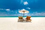 amazing scenery relaxing beach tropical landscape background summer vacation travel holiday desig